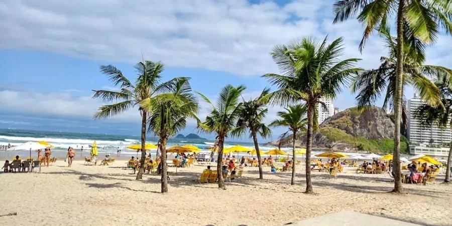 Apartamento Para Ate 8 Pessoas! 2 Quartos, Praia Da Enseada غوارويا المظهر الخارجي الصورة